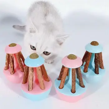 1pc Cat Tumbler Toy Creative Catnip Plastic Cat Interaktyvus žaislinis Katės žaidimas Žaislai Naminių gyvūnėlių reikmenys Kačių favoritai