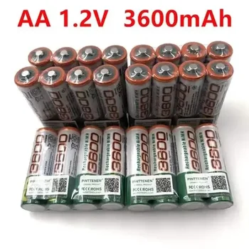 Aa Įkraunama baterija Pilas Recargables Aa 3600mah 1.2V Ni-mh AA akumuliatorių baterijos Tik paketas 1 Cn(kilmė) 4-28 CE