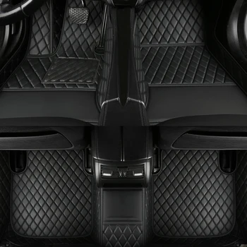 Individualūs automobilių grindų kilimėliai Audi RS6 2016-2023 metai Dirbtinės odos salono detalės Automobilių aksesuarai