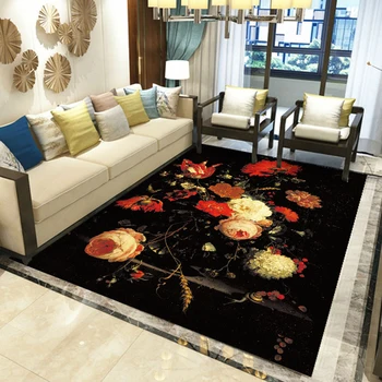 Kilimas Svetainė Kavos staliukas Grindų kilimėlis Kinų stiliaus studijų miegamasis Naktinis namų vonios kambario dekoravimas Neslidus grindų kilimėlis