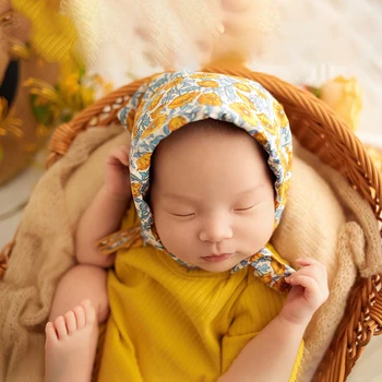 Naujagimių fotografija Drabužiai Kūdikių apranga Galvos juosta Romper Odai draugiškas vaikiškas kombinezonas Nuo 0 iki 3 mėnesių mergaičių šaudymo aprangos rekvizitai