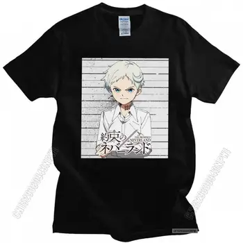 Naujovė Vyriški Normanai Pažadėtieji Neverland marškiniai Anime marškinėliai Minkšto audinio medvilniniai marškinėliai Klasikiniai Japonijos manga trišakiai Viršutiniai drabužiai