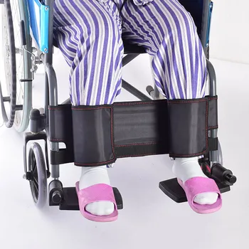 Neįgaliųjų vežimėlio kojų dirželis Juodas laikysenos korektorius Neįgaliųjų vežimėlio pėdų atrama senyvo amžiaus neįgalioms kojoms Skausmo malšinimas