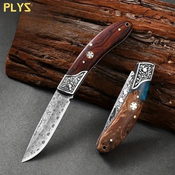 PLYS-sulankstomas kišeninis peilis vyrams, nešiojamas taktinis mažas aštrus peilis lauko kempingo išgyvenimo medžioklei
