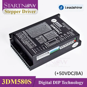 Startnow 3DM580S Stepper Motor Driver Digital 3 Phase Leadshine Servo Driver 50VDC Input Max 8A CNC automatikos lazerinei mašinai