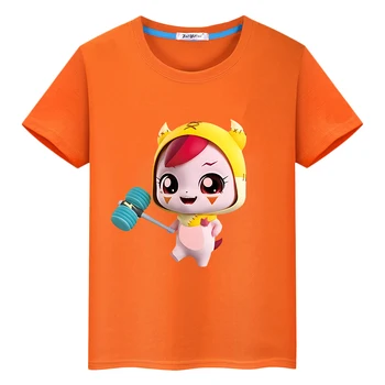 Tini ping Mieli marškinėliai 100%Medvilnė Trumpas y2k vientisi vaikiški drabužiai Casual Print anime Tees 티니핑 Summer Tops berniukų mergaičių drabužiai