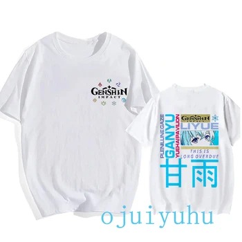 Unisex Mange Y2k ES dydžio marškinėliai Genshin Impact Harajuku marškinėliai Kawaii Hu Tao Graphic Tee Tops Xiao Kaedehara Kazuha marškinėliai 90s