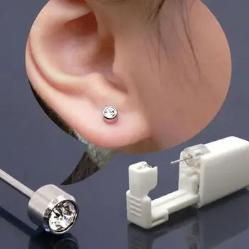 Vienkartinis sterilus auskarų vėrimo įrenginys Aseptinis ausų auskarų vėrimo įrankių rinkinys Auskarų smeigės perforavimo auskarai Savaiminio auskarų vėrimo įrankis Nėra skausmo