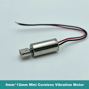 0612 6mm*12mm mini mažytis vibracinis variklis DC 3V 3.7V cilindrinis vibracinis vibratorius variklis 