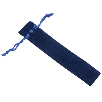150 vnt mėlynas aksominis rašiklis Maišelio rankovės laikiklis Vieno rašiklio krepšelio dėklas Pieštuko krepšys