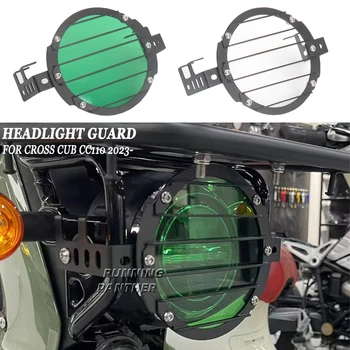 2 Spalvos Honda CROSS CUB CC 110 Cross Cub CC110 2023 2024 Priekinių žibintų apsauga Galvos lempos šviesos grotelių apsauginė dangtelio apsauga