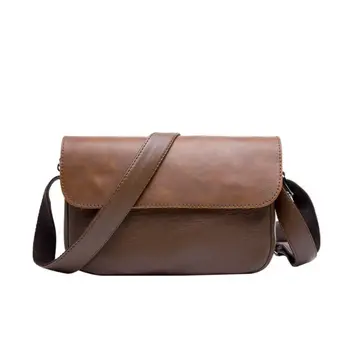 2023 Fashion New Men's Small Body Bag Retro Casual One Shoulder Cross Body Bag aukštos kokybės odinis priemiestinis paštininko krepšys