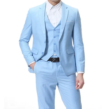 2023 naujas verslo laisvalaikio kostiumas trijų dalių jaunikis geriausias vyro vestuvių kostiumas korėjiečių kalba plonas profesionalus oficialus kostiumas