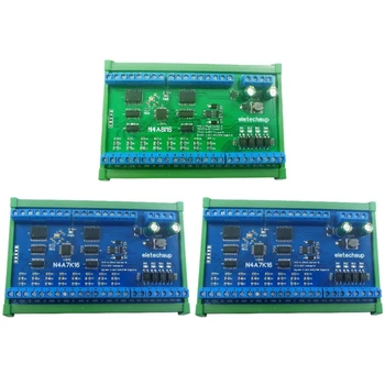 3PCS 16DO 4DI 8AI RS485 Modbus RTU Analoginis skaitmeninis 4-20MA 0-10V srovės įtampos kolektoriaus modulis PLC IO Expanding Board