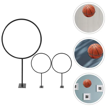 3Vnt Futbolo daiktadėžės laikiklis Buitinis krepšinis -montuojamas kamuolio stovas Futbolo ekranas