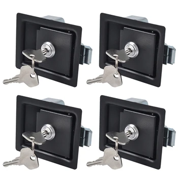 4PCS priekabos įrankių dėžės spynos durų irklo rankenos skląstis apsaugos nuo vagystės spynos RV kemperio sunkvežimio priekabai