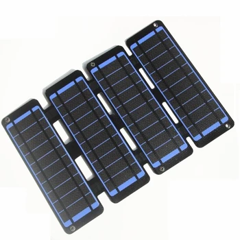 5V 50W dvigubas USB sulankstomas saulės kolektorius ETFE vandeniui atsparus saulės įkroviklis Nešiojama mobilioji energija lauko kempingų žygiams