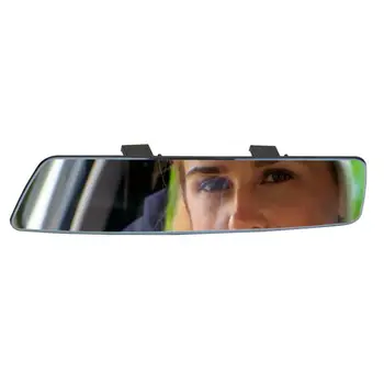 Anti-Glare Mėlynas galinio vaizdo veidrodis Automobilio galinio vaizdo veidrodžiai Ištraukiamas spaustukas Didelis matymo prisegamas veidrodėlis, tinkamas automobilių autokrautuvams
