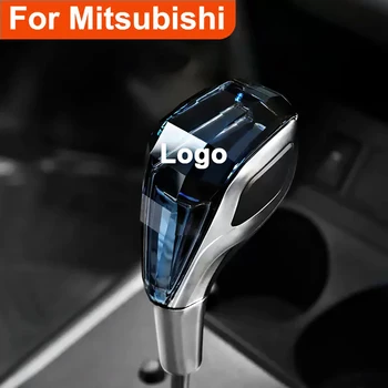 Automobilis Universal Crystal Gear Shift Knob Touch Activated Multi-Color LED Light Gear Head Manual Automatic Vehicles, skirtas Mitsubishi