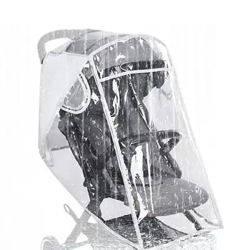 Baby Seat Wind Dust Shield Skaidrus vandeniui atsparus kvėpuojantis vežimėlis Lietpaltis Universalus vežimėlis Lietus Poncho apsauginis dangtelis