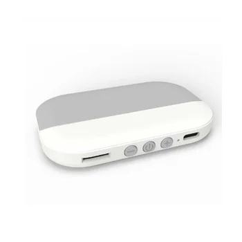 Bluetooth 5.2 garsiakalbis Belaidis kaulų laidumo muzikos dėžutės palaikymas TF kortelė mini stereogrotuvas pagalve (pilka)