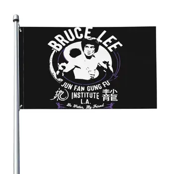 Bruce Lee Yin Yang Jun Fan Gung Fu Insititute Kovos menų legendos vėliavos reklamjuostė Spausdintas gimtadienio dekoravimo dekoras Poliesteris