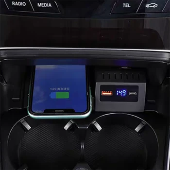 Car QI belaidis įkroviklis greitas įkroviklis telefono įkroviklis įkrovimo padėklo skydelis Mercedes Benz W205 GLC X253 AMG C43 C63 2014-2021
