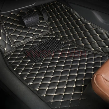 Custom 1 Pcs Driver Position Automobilių grindų kilimėliai Hyundai Santa Fe 7 Seat 2013-2023 Equus 5 Seat 2010-2017 Interjero aksesuarai