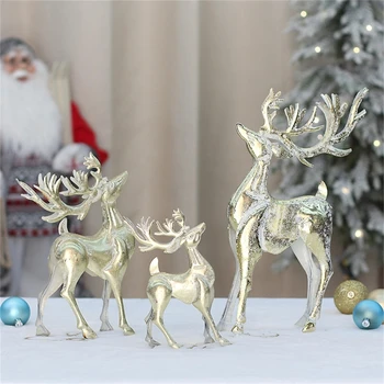 D0AD Pagal Kalėdų eglutės dekoracijas Šiaurės elnių figūrėlių papuošalų vakarėlių reikmenys