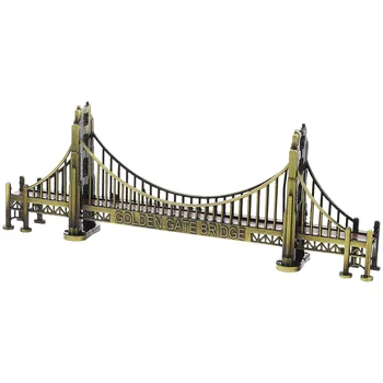 Darbalaukio lydinio modelis Skulptūra Darbalaukio lydinio tilto modelis Stalinio tilto modelis Dekoratyvinis tilto modelis Namų ornamentas Namų dekoras Namų dekoras
