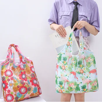 Daugkartinio naudojimo ekologiškas maisto prekių krepšys Sulankstomas prekybos centrų pirkinių krepšys Universalus nešiojamas pirkinių krepšys reklaminis dovanų maišelis