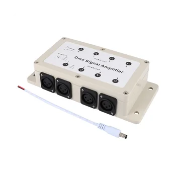 Dc 12-24V 8 kanalų išvestis dmx dmx512 LED valdiklio signalo stiprintuvo skirstytuvas namų įrangai
