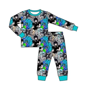 Didmeninė prekyba Kūdikiai mergaitės ir berniukai Trečiadienio pižamų rinkiniai Vaikiškos kelnės ilgomis rankovėmis du kostiumai vaikų pižamos apranga