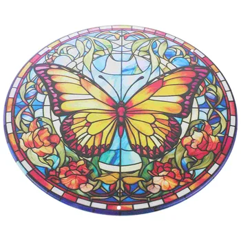 Diskinis drugelio sienų dekoras Pagrindinis Pakabinamas metalas Rankų darbo dovana Geležinė dekoracija