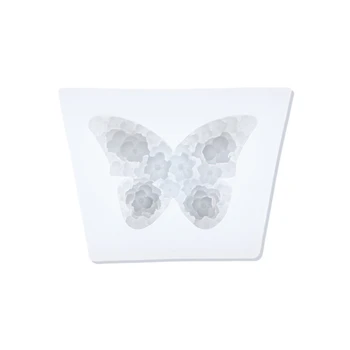 Drugelio formos silikono formos drugelio gėlių žvakių forma Rankų darbo 3D kepimo formos muilo dervos forma 