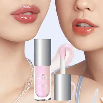 Full Lip Liquid Mirror Water Light Glass Lūpų drėkinamosios lūpos Glaze Toot Plumper Lips 5ml Gloss Transparent Makeup Lip O9M5