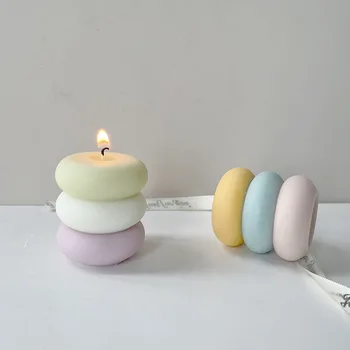 Geometriniai kvapnūs žvakių ornamentai silikoninės formos 