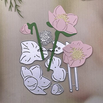 Gėlių lapų dekoravimas Metalo pjovimo štampai Trafaretai 