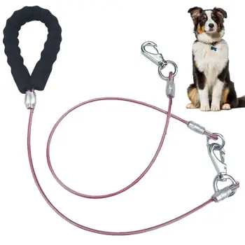 Heavy Duty Dog Leash Pet Running Leash Tangles Free 4.8ft Dog Walking Long Dog Training Leash Pet Walking Leash With Clip