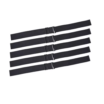 Juodos reguliuojamos elastinės juostos perukams Reguliuojami dirželiai perukų dangtelių priedams gaminti (plotis 1 colis)