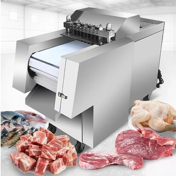 Komercinė pjaustymo mašina Nerūdijančio plieno mėsos diceris Mikro šaldyta mėsa Vištienos pjaustymo mašina Mėsos pjaustyklė