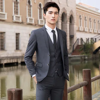 Lin1160-Groom suit male professional