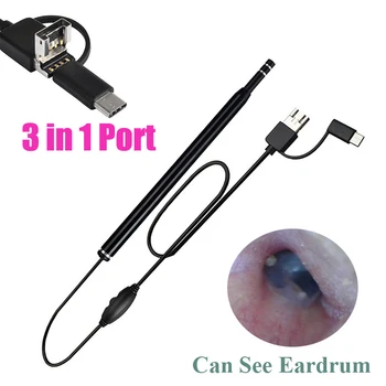 Medicininis USB ausų valymo įrankis HD vizualinis ausų vaško šaukštas Ausų krapštuko otoskopas su mini fotoaparatu Rašiklis Ausų priežiūra Ausų valymas Ausų valymas Endoskopas