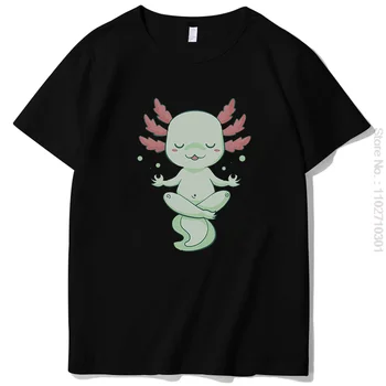 Medituojantys Axolotl jogos dvasiniai marškinėliai vyrams Summer Harajuku Streetwear Tees Tops vyriški marškinėliai trumpomis rankovėmis vyriški drabužiai