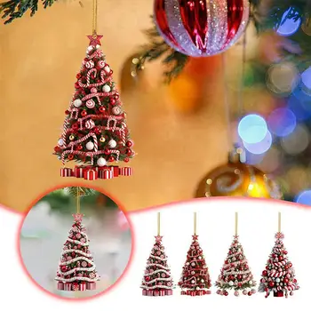 Mieli eglutės papuošalai Šventinės dekoracijos Lauko akrilas Plokščios kalėdinės dekoracijos Namų dekoracijos