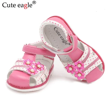 Mielos erelio vasaros mergaičių sandalai Pu oda Mažylis Vaikiški batai Uždaryti kojų pirštai Baby Girl Batai Ortopediniai sandalai 21-26 dydis Naujas 2020