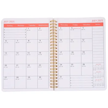 Mėnesio planavimo priemonė Dienos tvarkaraštis Vonios kambario dekoracijos 2024-2026 metų užrašų knygelė Kalendoriaus knyga
