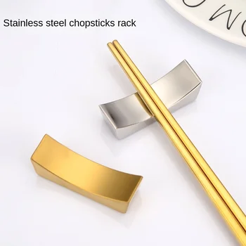 Nerūdijančio plieno lazdelės laikiklis Creative Gold Inlot Design Šaukšto šakutės laikiklis Easy Clean Non Slip Chopsticks Pillow
