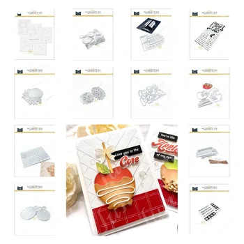 New Arrival Layering Trafares Clear Stamps and Metal Cutting Dies Sets for DIY Arches Die Craft Greeting Card Scrapbooking Decor