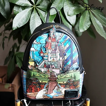 New Disney Beauty And The Beast Animation Kids Leisure Backpack Belle Princess Creative Exquisite Schoolbag School Supplies Gift